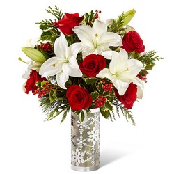 The Holiday Elegance Bouquet from Clifford's where roses are our specialty